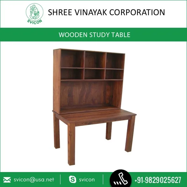 Wholesale Luxury Antique Big Bookcase With Wooden Study Table