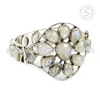 Captivating Rainbow Moonstone Bangle Handmade Jewelry 925 Sterling Silver Jewelry Bangle Supplier