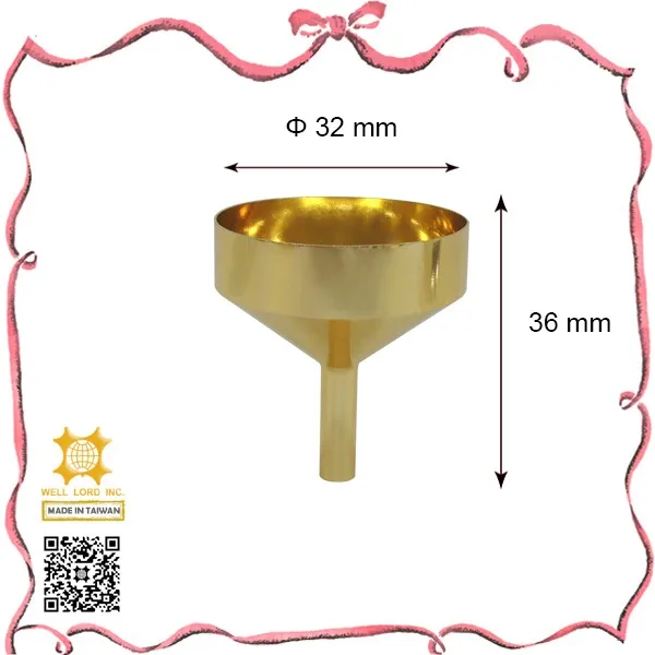 Custom Logo Aluminum 33mm Filling Purpose Fantastic Gold Metal Small