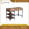 Reclaimed Industrial Wooden and Metal Study Table