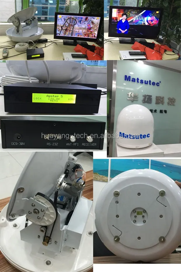 M60 60cm Dish Diameter Dotogo Marine Satellite Tv Antenna For Vessels