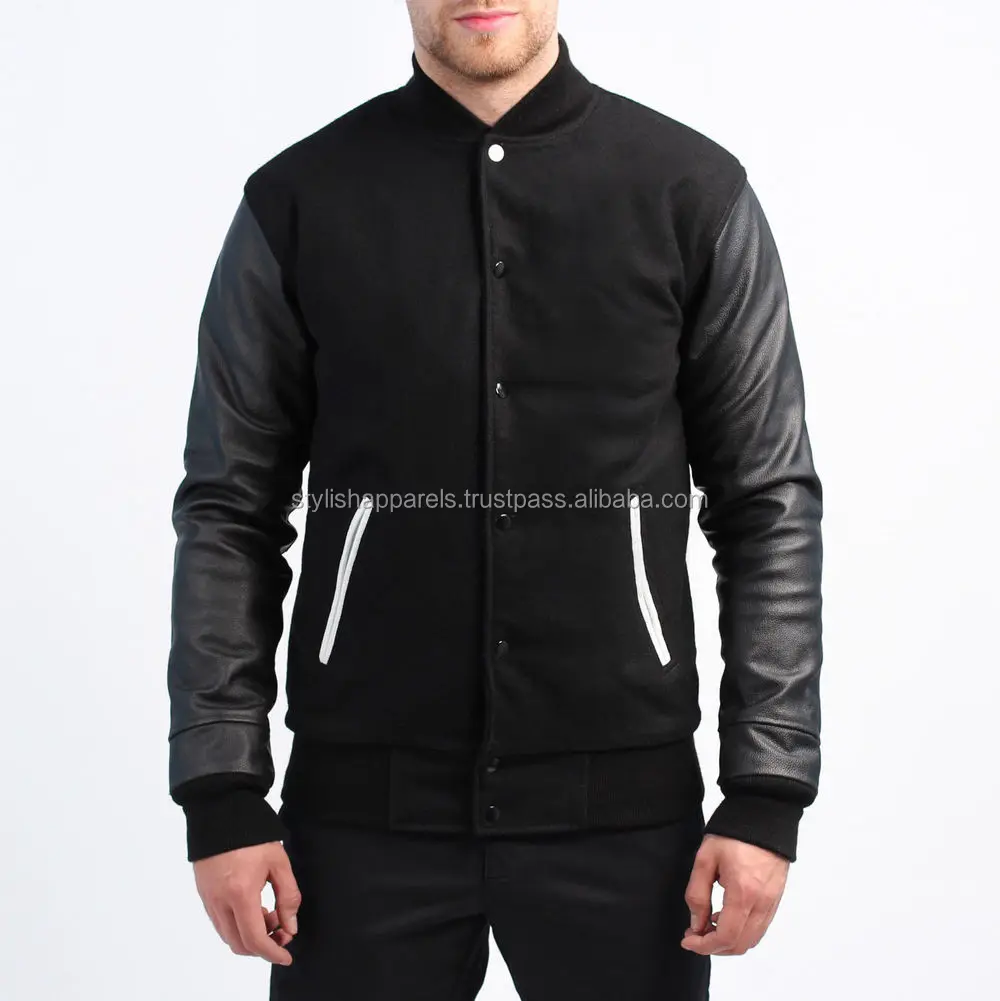 slim fit varsity jacket