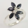 Party Wear All Ring Size Natural BLUE SAPPHIRE Gemstone 925 Solid Sterling Silver