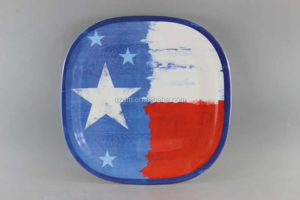 Square Shape Melamine Dinner Plate