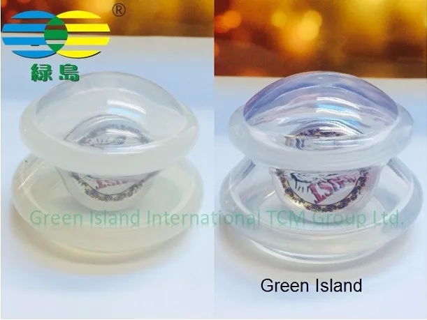 Food grade silicone hijama cupping therapy cellulite massage kit Green Island silicone cups massage cup