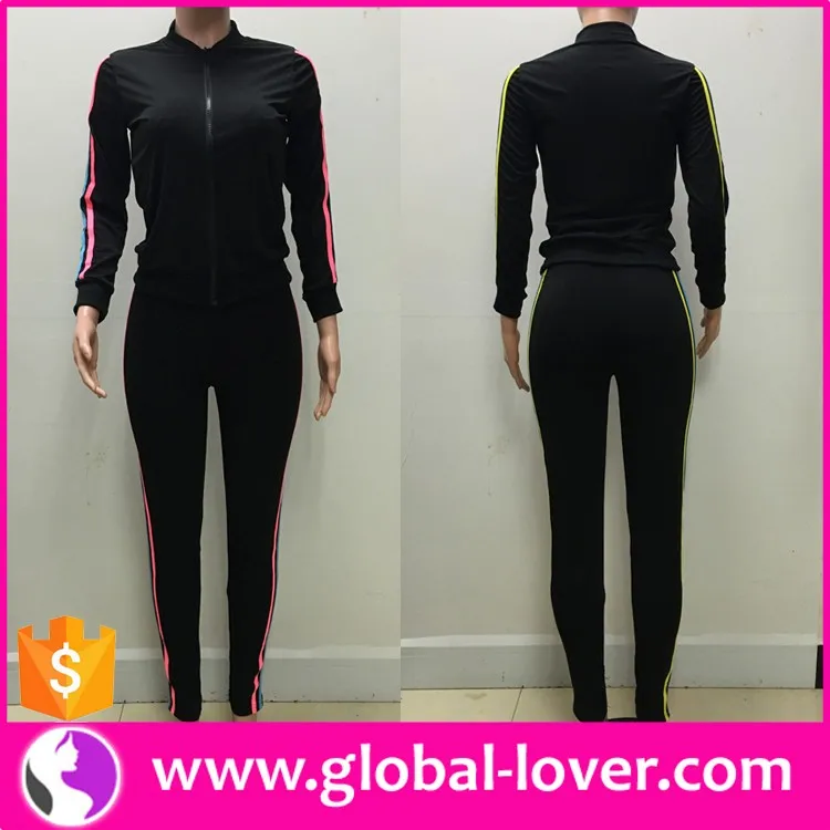 black plus size tracksuit