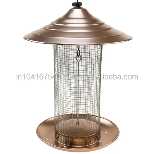 Copper Antique Looking Bird Feeder Luxury Design Bird Feeder With