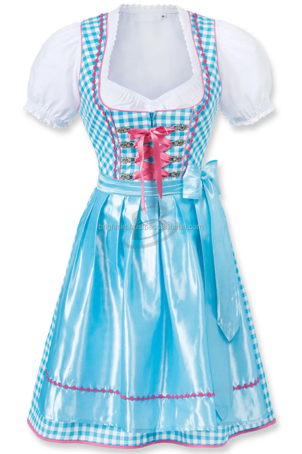 Adult Dirndl Dress Pattern Sizes Xs-xxl Dirndl Dress And Apron 