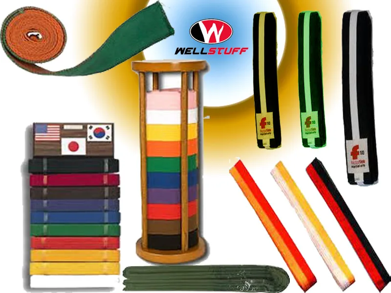 Well Stuff 8 Color Belt 160cm/180cm Taekwondo Grade Belt Tkd Judo