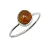 Attractive Orange Tourmaline Gemstone Bezel Setting 925 Sterling Silver Ring, Free Shipping Wholesale Handmade Fashion Jewelry