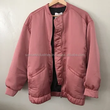 baby pink bomber jacket