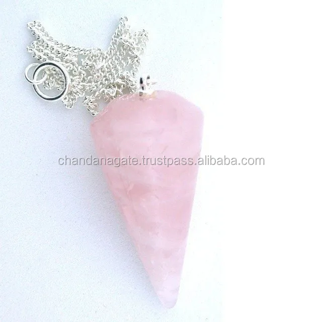 pink quartz pendulum