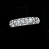 Beautiful Faceted Cubic Zirconia 925 Solid Sterling Silver Rings Jewelry