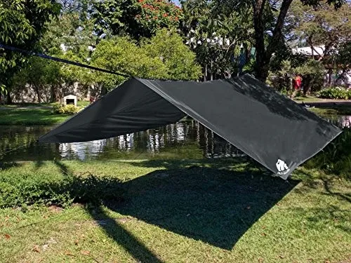 Large Waterproof Camping Tent Tarp Shelter Hammock Rain Fly Awning Cover Pad  √ 