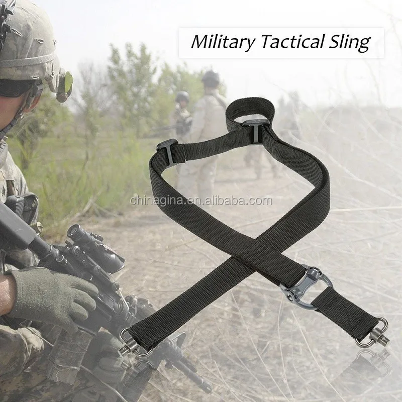 Military Tactical Safety Two Points Outdoor Belt QD Sling Adjustable Strap 
