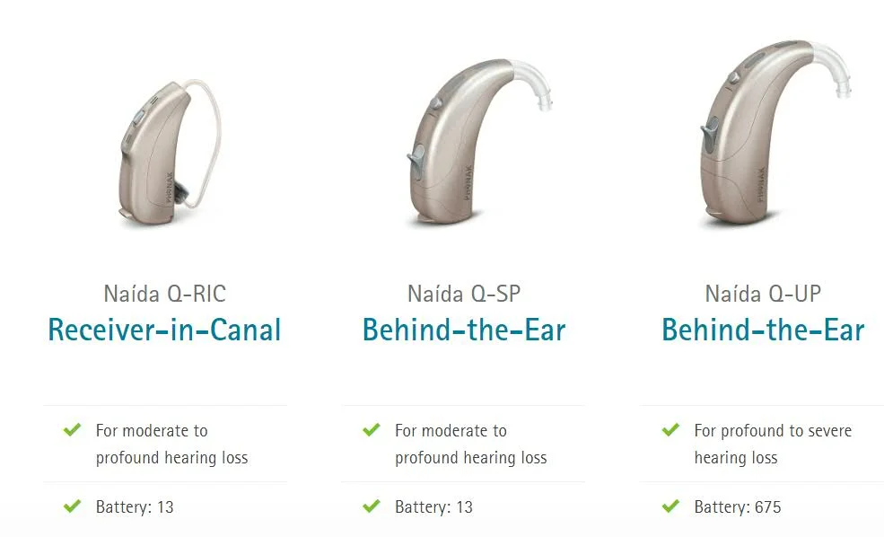 Phonak Naida Q30 Ric Hearing Aid India Cheap Price Open Fit App Control