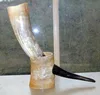 Xl natural rough finished drinking horn