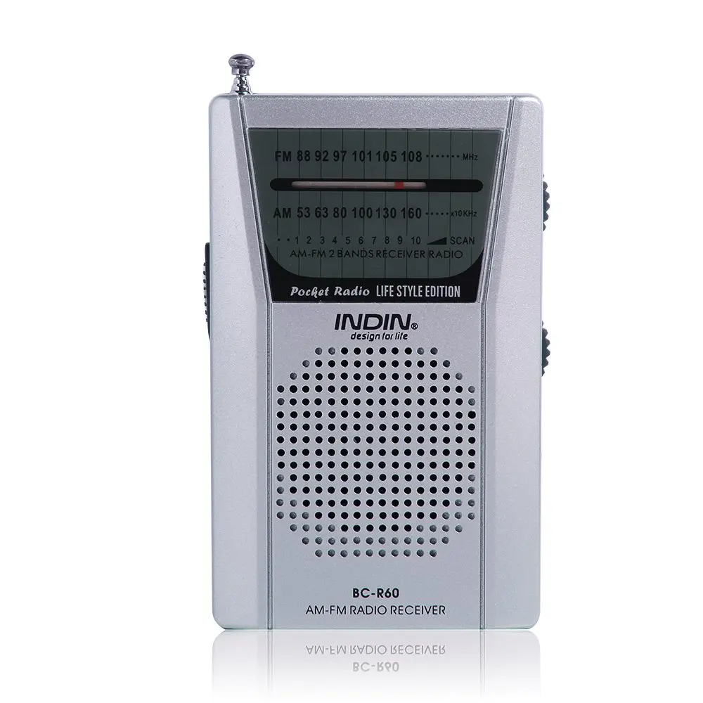 Get Quotations · Hapito AM/FM Portable Radio - Mini Pocket Radio Battery Operated Radio Receiver BC-