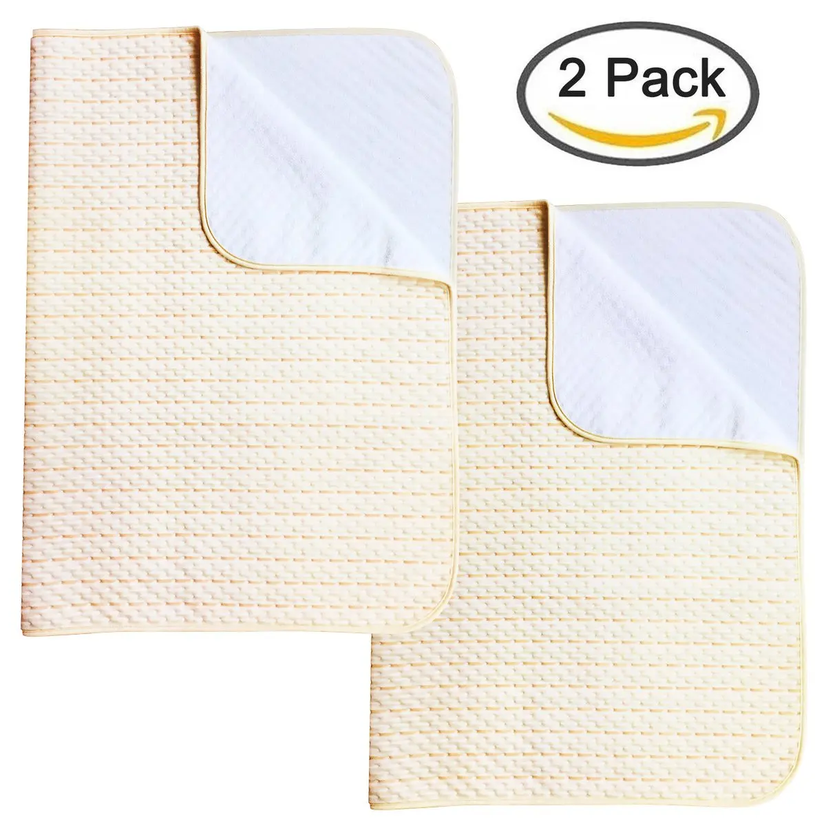 Ultra Waterproof Sheet and Incontinence Bed Pad, Mattress Protector for Toddler Children Adults (2 Pack)