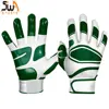 White Custom Team USA Original Leather Softball/Baseball Batting Gloves in all leather