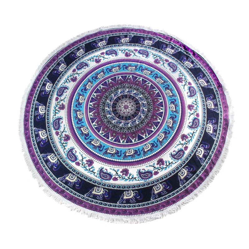 Wholesale Summer Beach Round Hanging Wall Tapestry Mandala Custom Mandala Tapestry Buy Custom