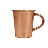 SMALL SOLID COPPER MOSCOW MULE SHOT GLASSES WITH HANDLE 2 OUNCES
