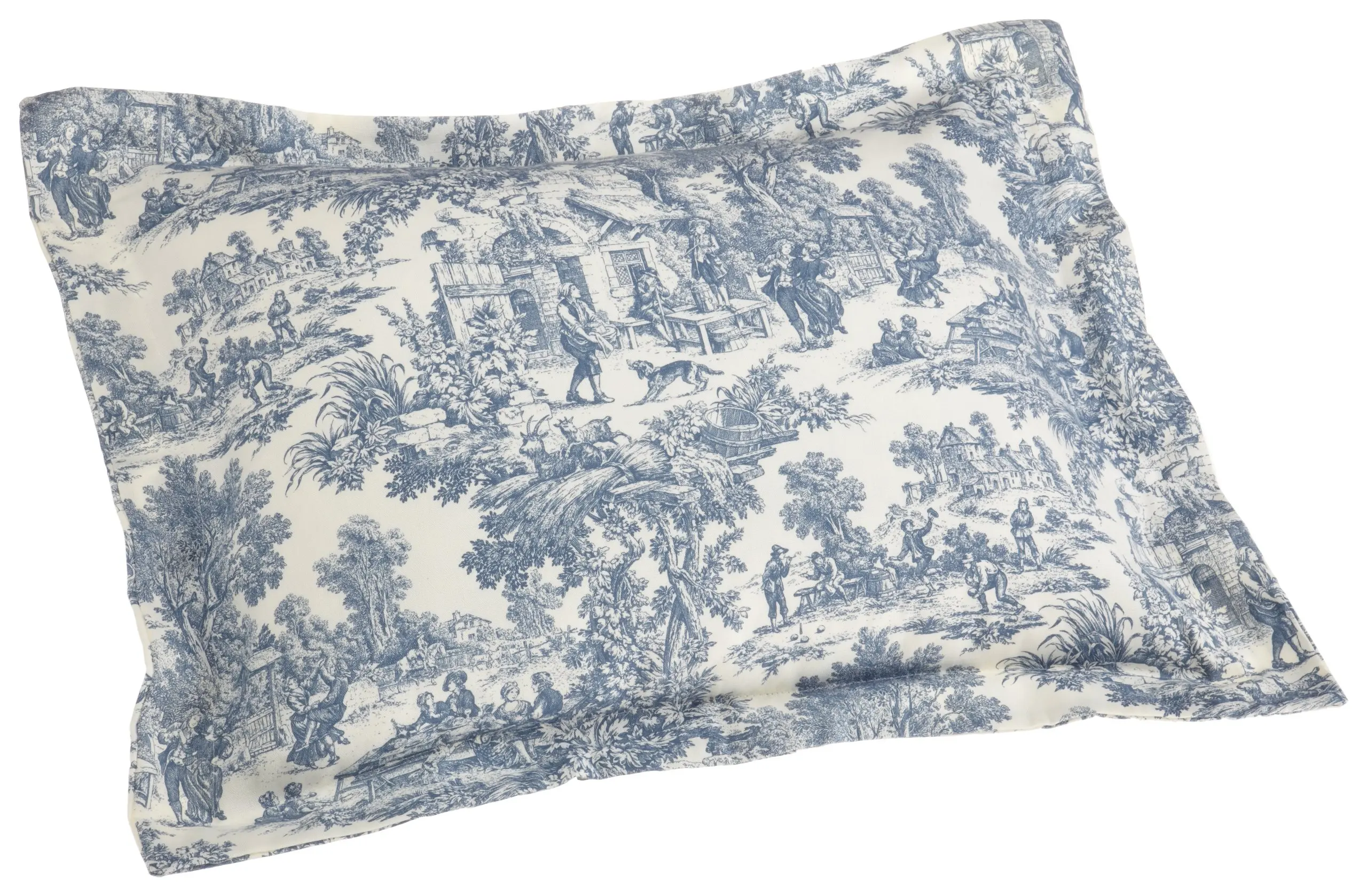 Buy Victoria Park Toile Pillow Sham Standard Size Blue In Cheap