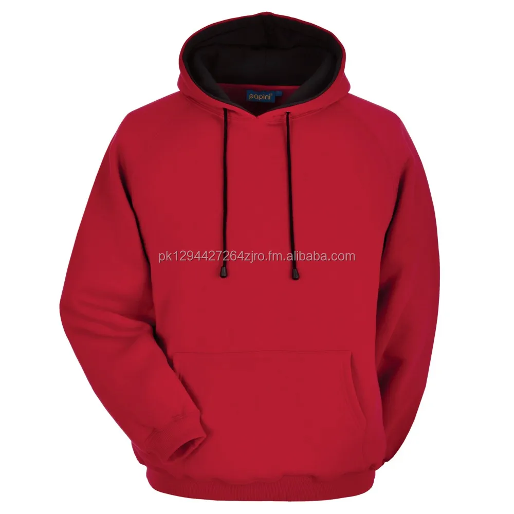 thick red hoodie