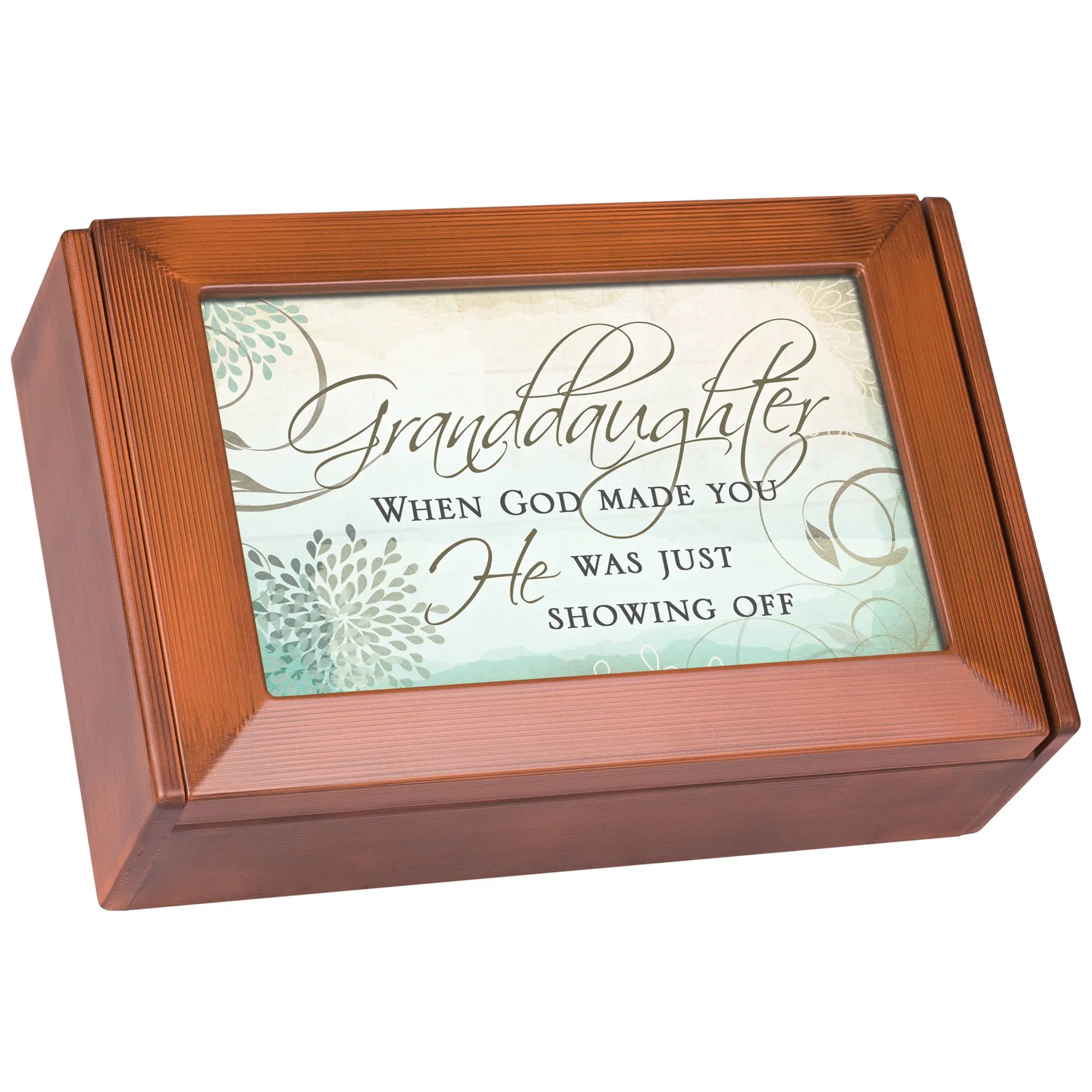 Buy Granddaughter Wood Musical Jewelry Box Plays Can You
