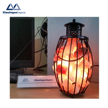 Himalayan Wrought Iron Salt Basket Lamp Buy Black Wrought Iron Floor Lamps Himalayan Rock Salt Lamps Wrought Iron Hanging Lamp Lanterns Product On