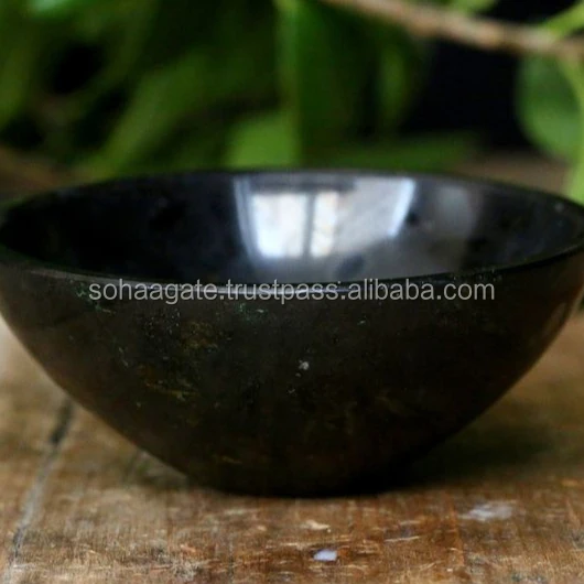 Black Tourmaline 2 inch bowl : Wholesale Bowl : Buy Online From Soha Agate From India