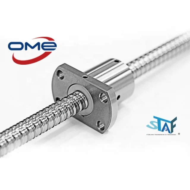 
Taiwan STAF Miniature Ball Screw FSK 6 8 10 12 14 16 mm Double Cutting Flange Nut 