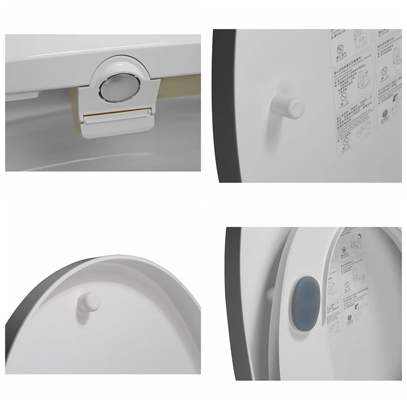 Unique design hot sale smart self flush round toilet seat soft close,vacuum toilet system