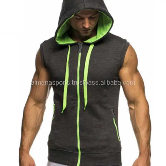 sleeveless compression hoodie