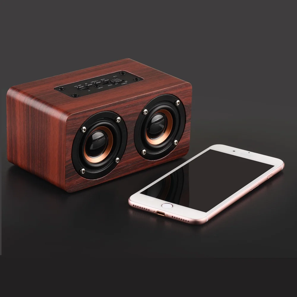 Portable Wireless Plywood Speaker, Allstar Mini Wooden Bluetooth Speaker - ANKUX.COM