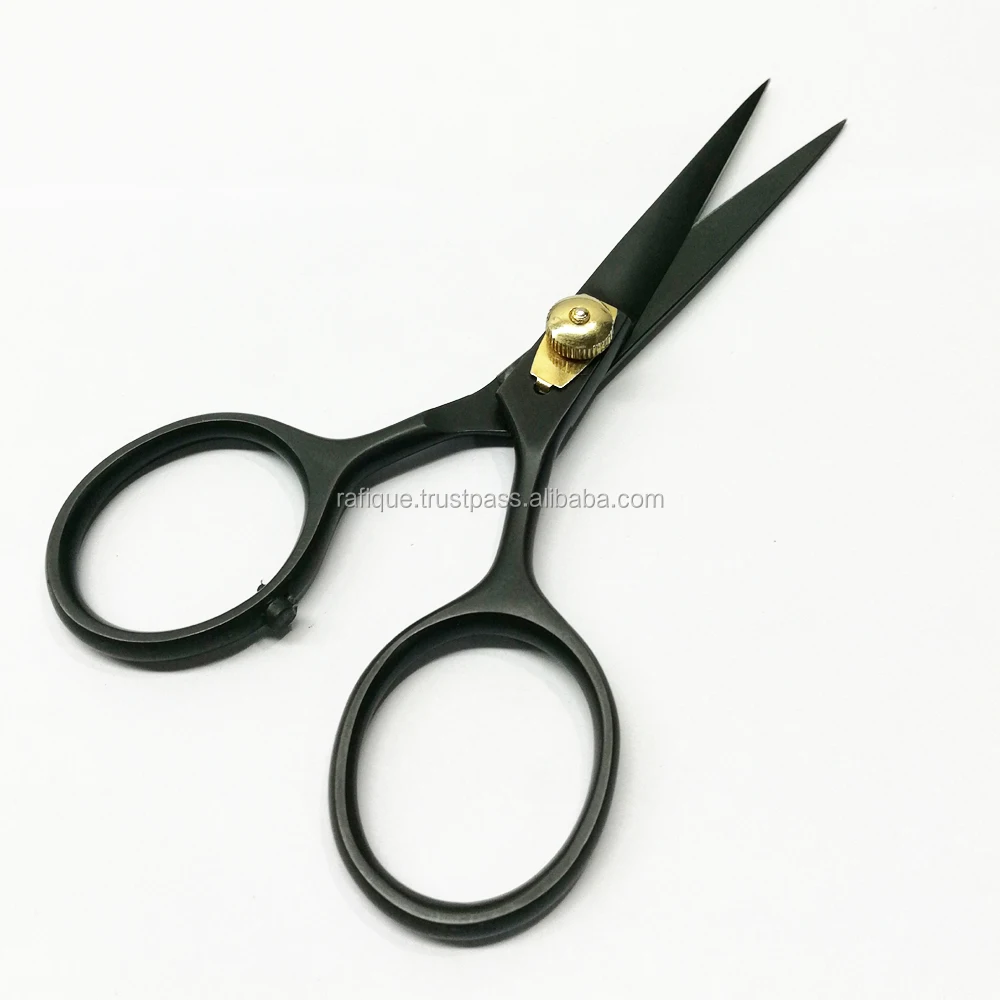 3 Pcs 4.5/" Fishing Fly Tying Tools All Purpose Curved Scissor Stainless Steel