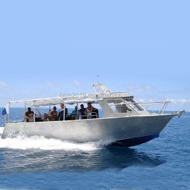 Tai Xin Brand 11m X 3.3m Aluminum Commercial Fishing Charter Boats For