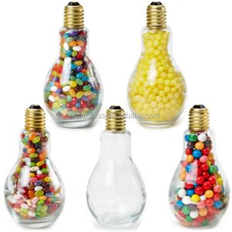 Glass Light Bulb Shape Candy Jar With Lid Buy Light Bulb Shape Candy