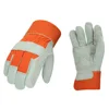 Leather palm comfort and safe winter working gloves