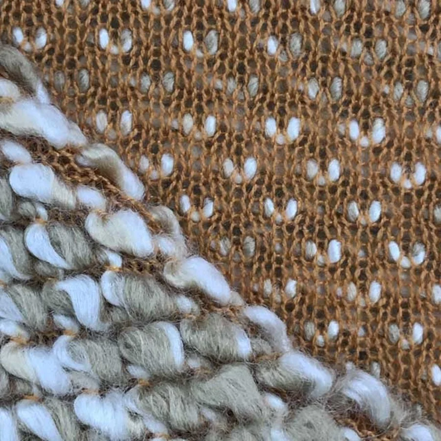 Acrylic polyester tweed thick suit fabric