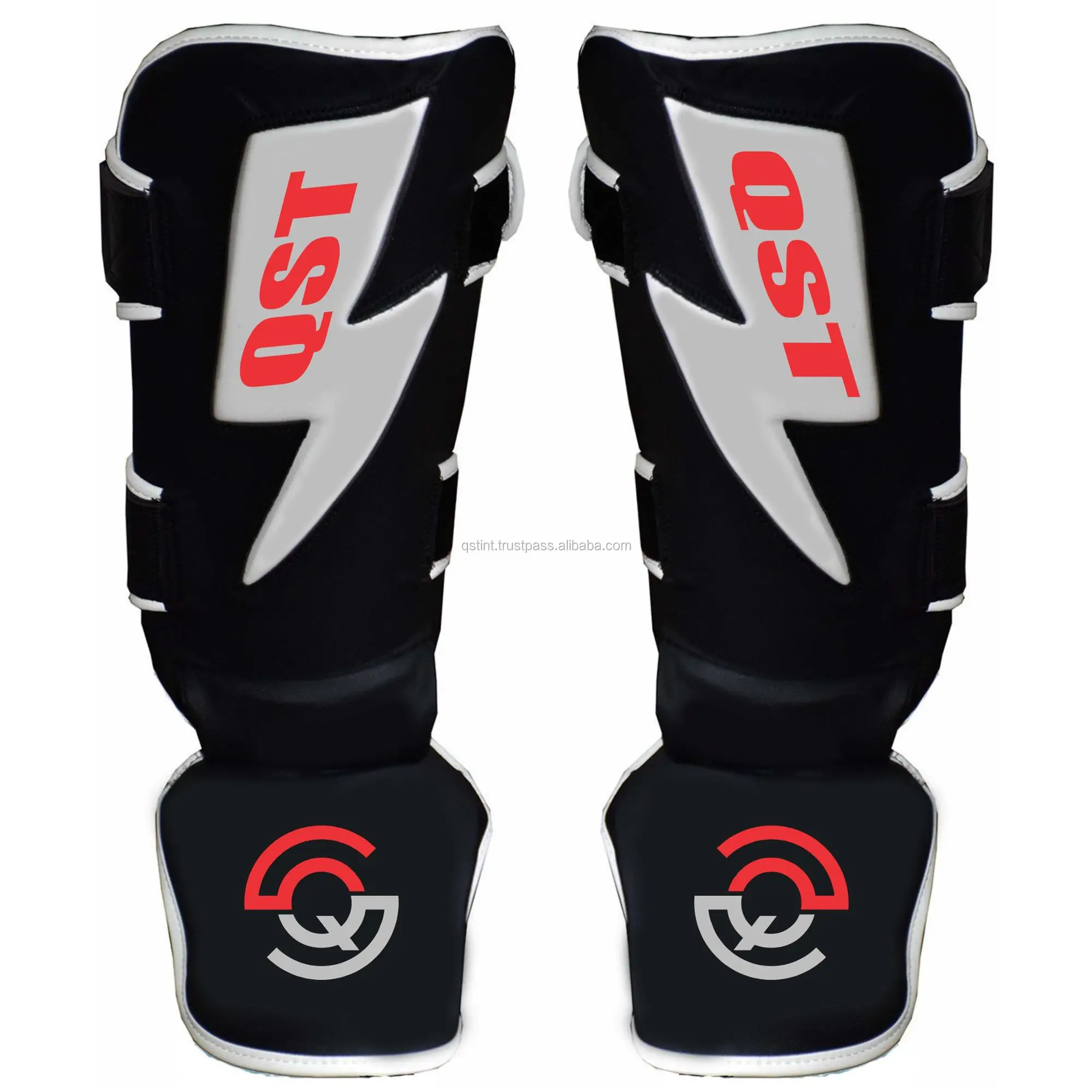 Leather Custom Boxing Shin Guards Instep Guards For Leg Protections