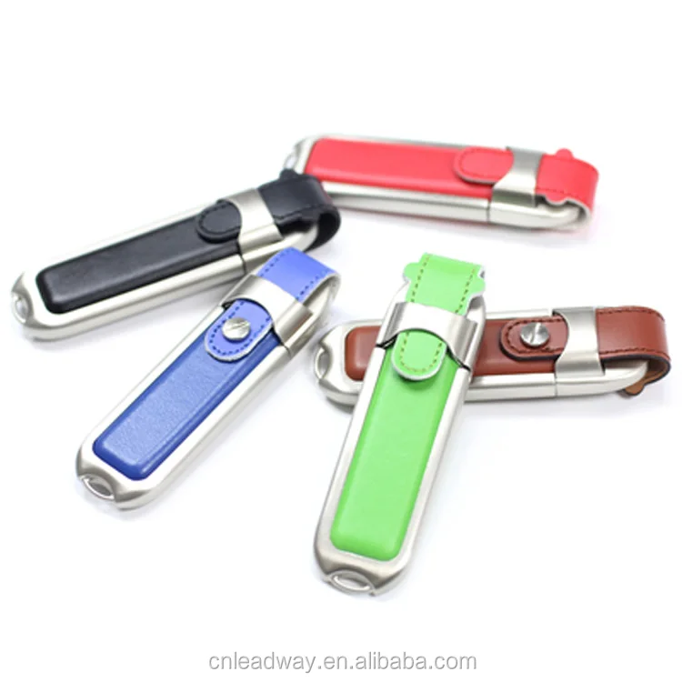 cost price high quality PU leather and real leather usb 16gb 32gb 64gb custom embossing logo - ANKUX.COM
