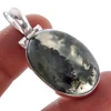 natural green moss agate silver plated fashion jewelry wholesale jewely