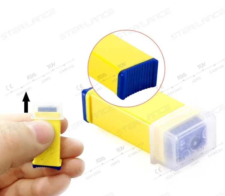 SteriLance Safety Lancet for HIV Blood Testing, Press, View safety