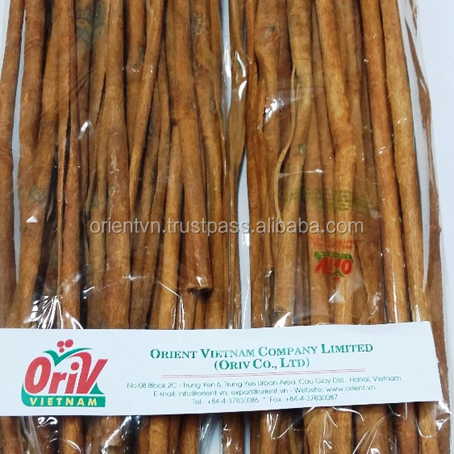 stick shape and raw processing type vietnamese cassia/ cinnamon