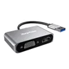 2 in 1 USB 3.0 to HD MI and VGA Dual Display Adapter for Windows 7/8/10