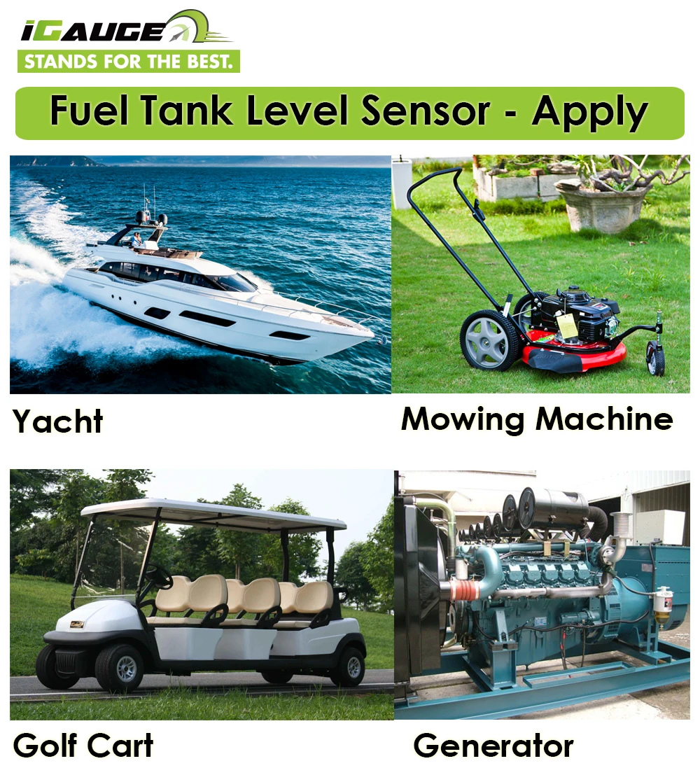 Universal Customized White Interface Mechanical Fuel Tank Level Gauge