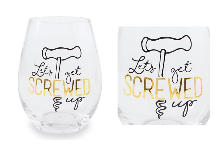 Personalized Stemless Wine Glasses Custom Stemless Wine Buy Stemless