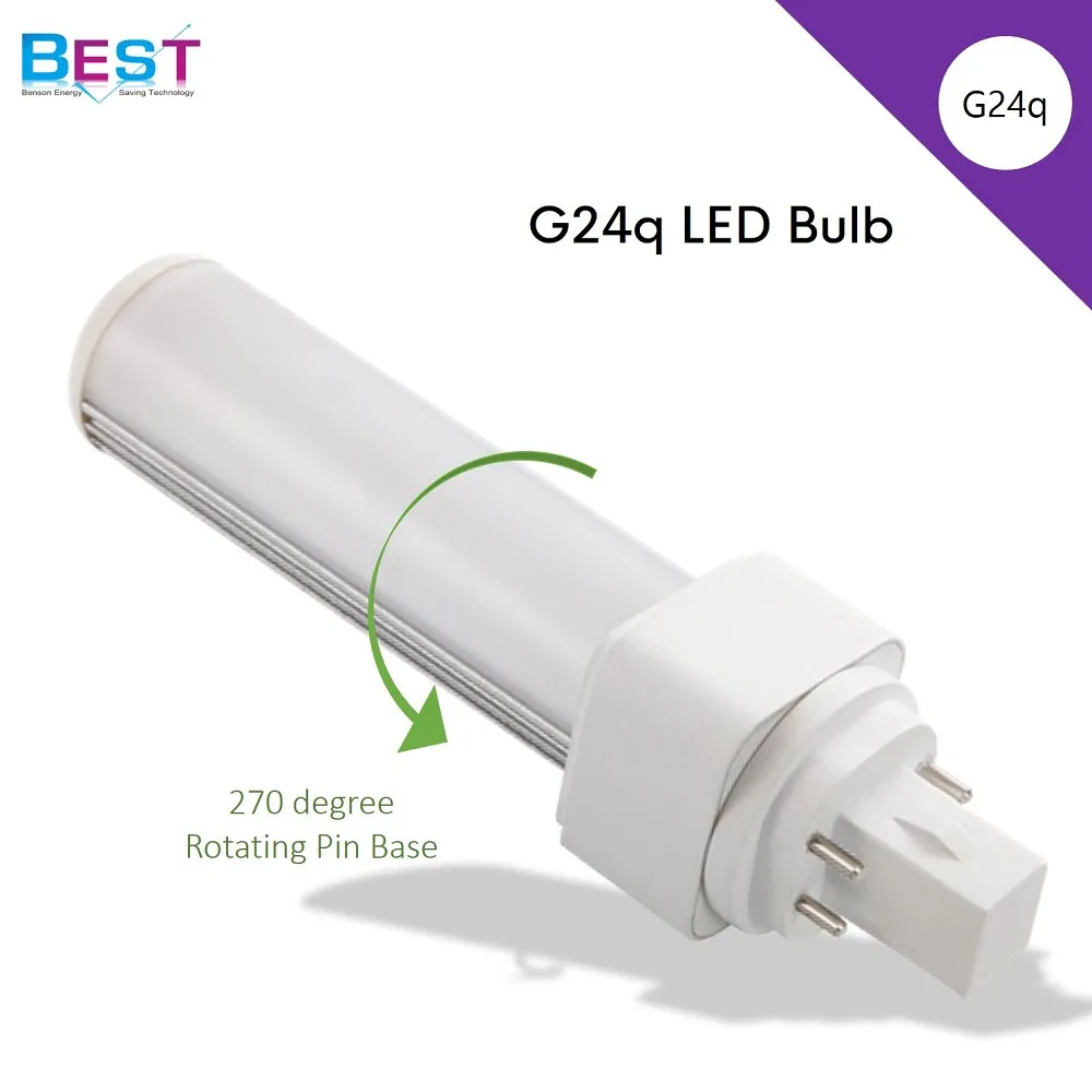 Ballast compatible; ECGall G24q LED retrofit lamp; Directly replace DULUX, DULUX T/E CFL; Work with 220V/110V