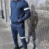 Design your own tracksuit wholesale mens tracksuit with side strip